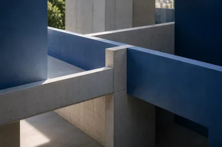Elementos arquitectónicos conectados que forman una estructura común.